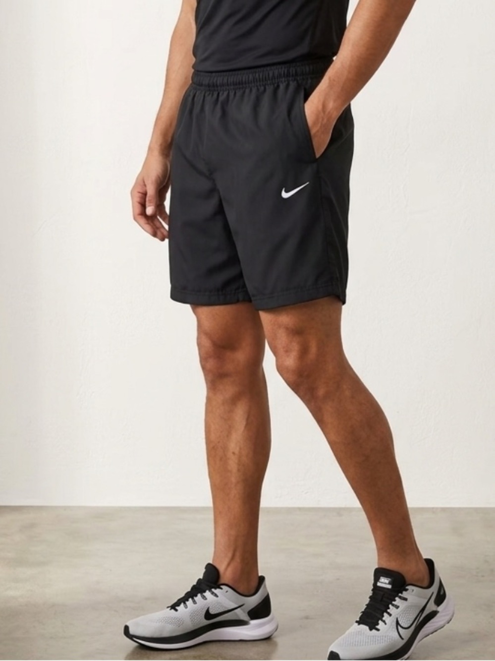 NIKE Athletic Shorts Swim Trunks Black XXL